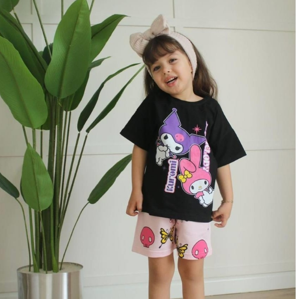 Baby & Kids 2pcs Printed T-shirt Set (3mths-7yrs)-0082