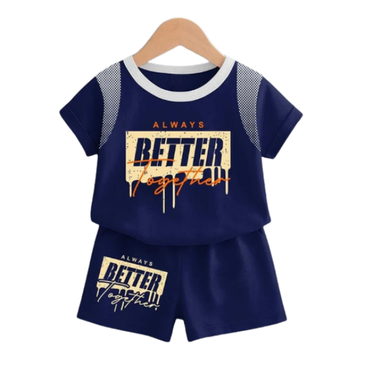 Baby & Kids 2pcs  Printed T-shirt Set (3mths-6yrs)-0006